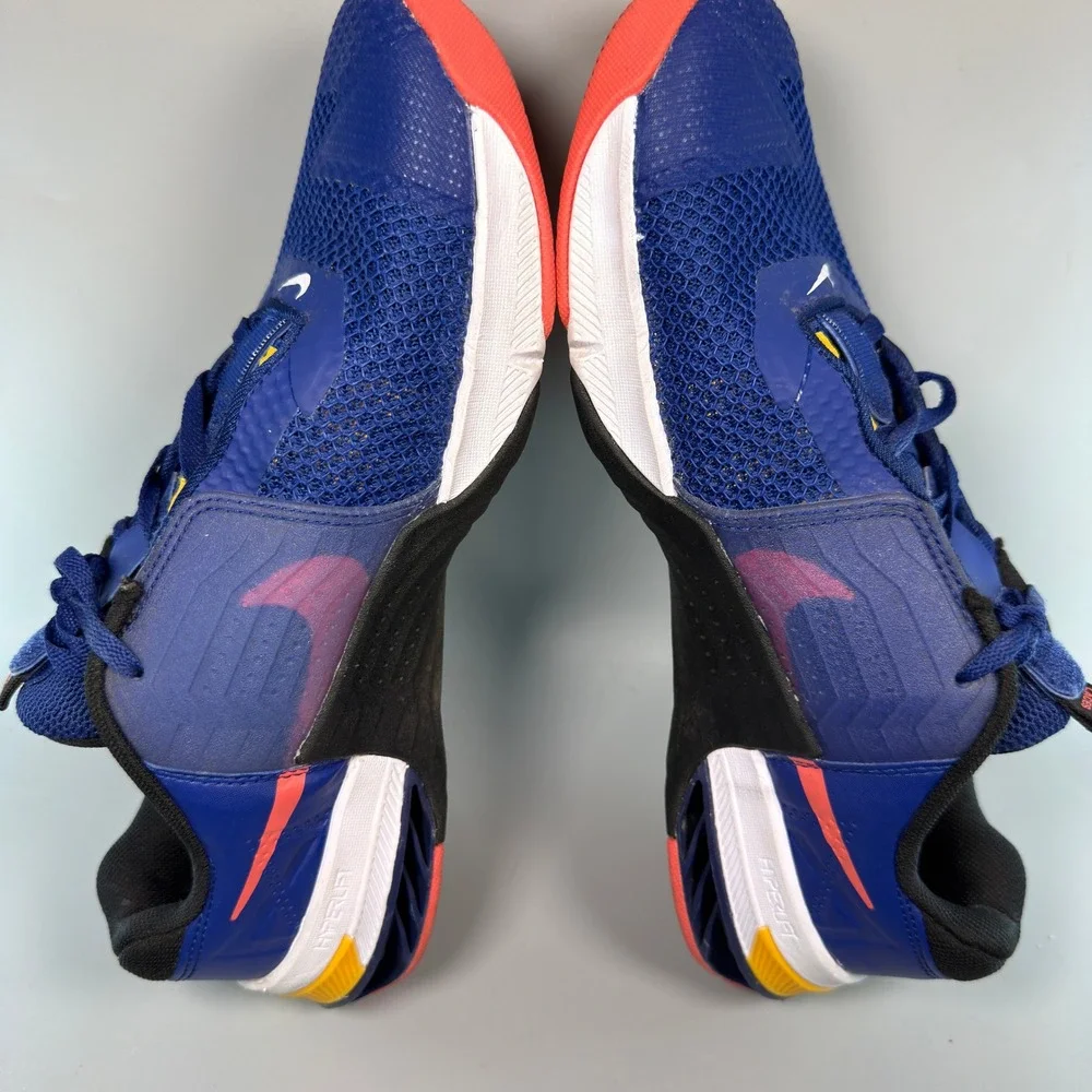 Nike Metcon 7 Mens 9.5 9 1/2 Crossfit Training Shoe Blue Orange Sneaker Low Lace